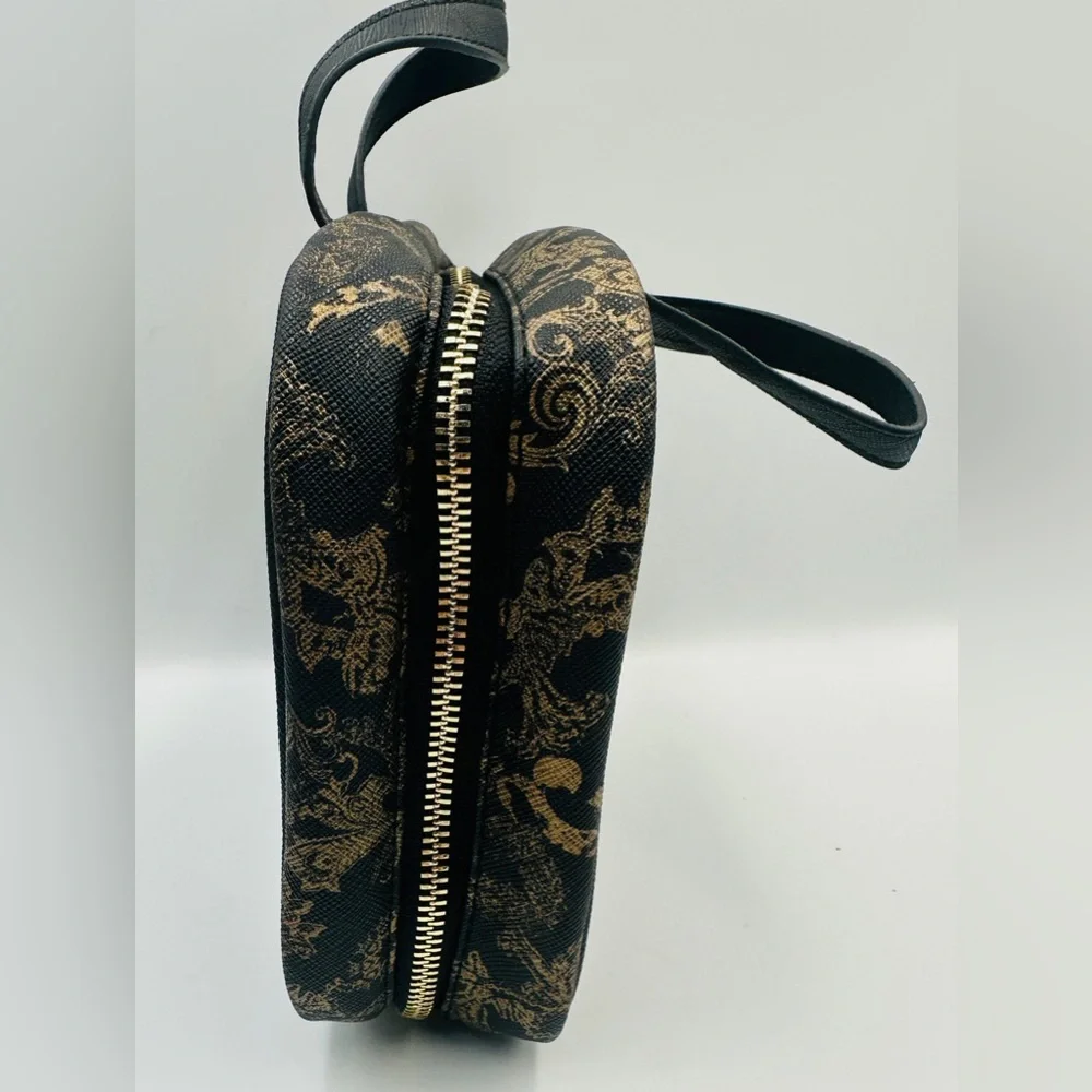 Versace Parfums Black Gold Baroque Cosmetic Case Toiletry Bag Travel Bag